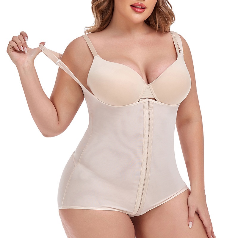 One-Piece Butt Lifting Waist Cincher Seamless Tummy Control Chest Support Bodysuit