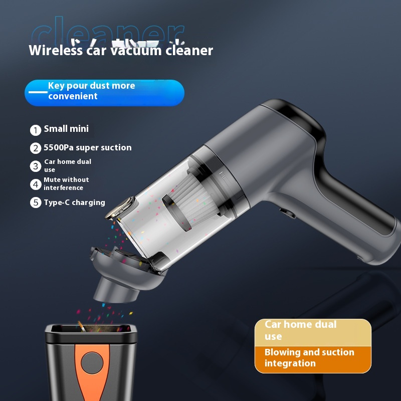 Wireless Vacuum Cleaner With One-touch Dust Removal,Handheld Vacuum Cleaner,High-power Suction,Car Vacuum Cleaner