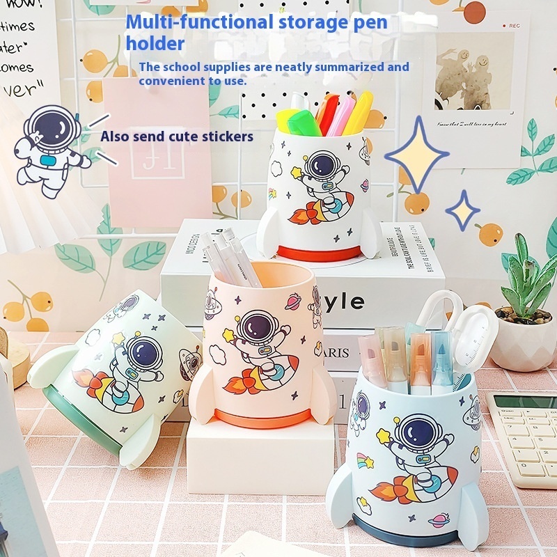 High Value Storage Desktop Creative Diy Pen Barrel Large Capacity Dustproof Cute Multifunctional Yiwu Pen Holder