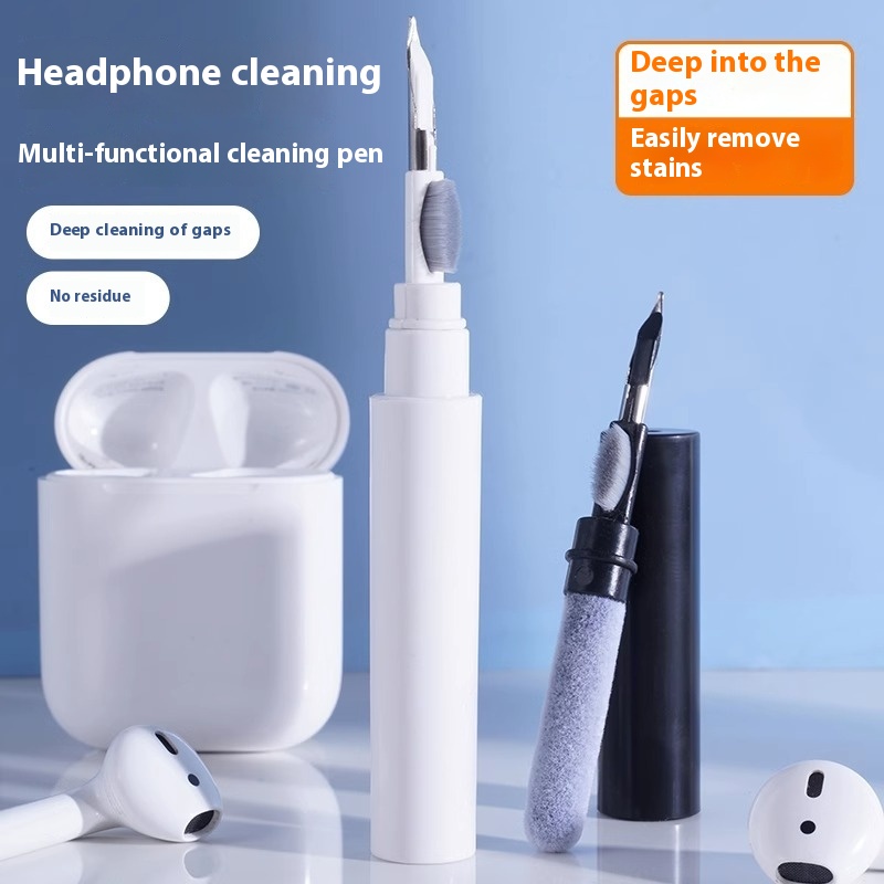 Bluetooth Headset Cleaning Artifact Headset Cleaning Pen Mobile Phone Earpiece Dust Removal Tool Mobile Phone Hole Multifunctional Cleaning Brush