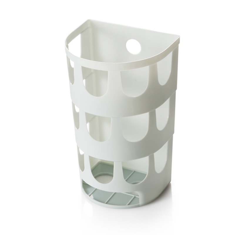 Kitchen Organizing Garbage Bag Storage Box Hollow Wall Suction Household Bag Storage Box Kitchen Storage Rack