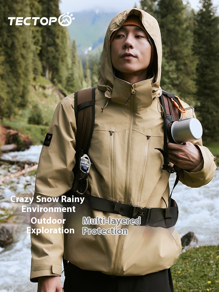 Autumn And Winter Outdoor Fleece Two-piece Jacket Three-layer Laminated Windproof And Waterproof Mountaineering Clothing