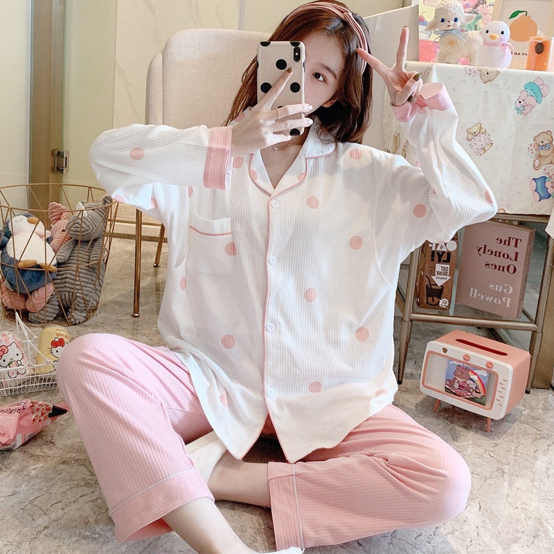 Postpartum Clothing Spring And Autumn Thin Postpartum Breastfeeding Pure Cotton Sweat-absorbent Maternity Pajamas Summer Nursing Cardigan Home Set