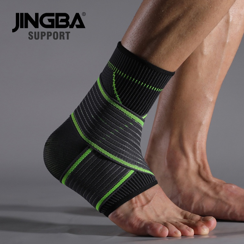JINGBAPressurized Sports Ankle Brace For Adults Non-slip Breathable Outdoor Running Taekwondo Badminton Basketball
