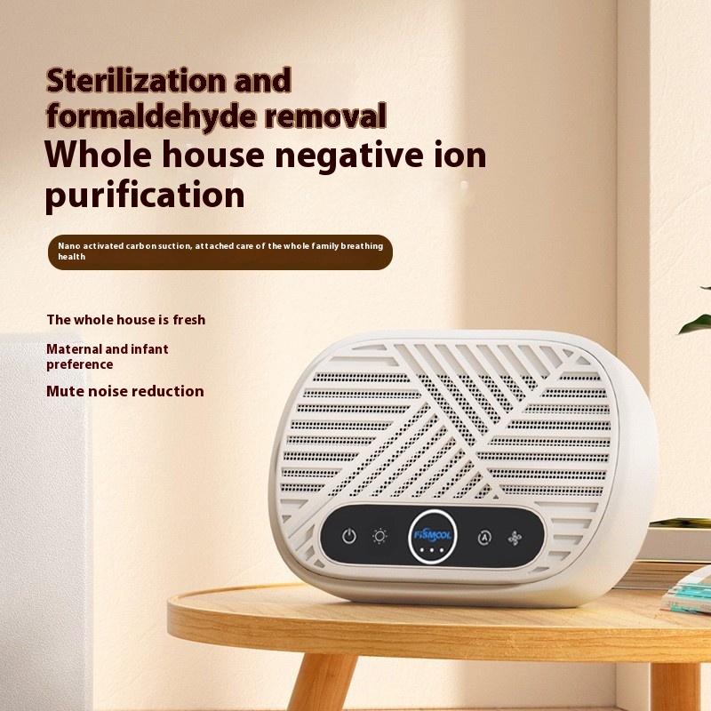Car Air Purifier Household Mother And Baby Intelligent UVSterilization And Formaldehyde Removal Negative Ion Purifier