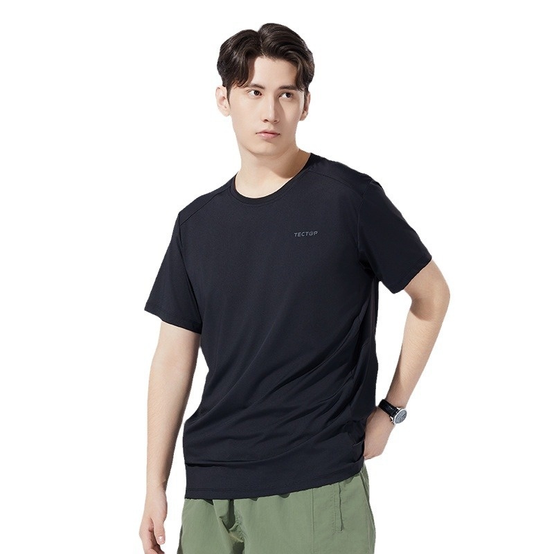 Men's Quick-drying Short-sleeved T-shirt Round Neck Ice Silk T-shirt Sports Quick-drying Clothes