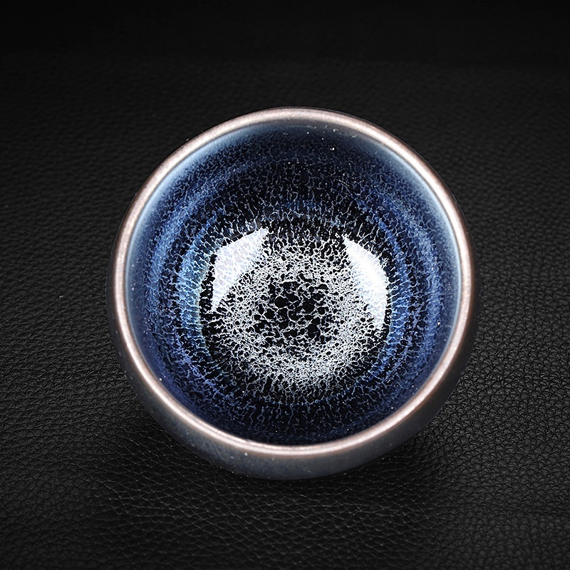 Phoenix Blue Dragon Scale Pattern Jianzhan Bowl-shaped Cup Kung Fu Tea Set Blue Lotus Oil Drop Kirin Yaobian Tianmo Glaze Host Cup