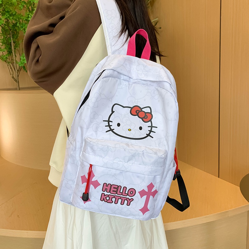 Girls'Fashion Version School Bag KTCat Cutey Cool Backpack Junior High School Student Print Style Backpack