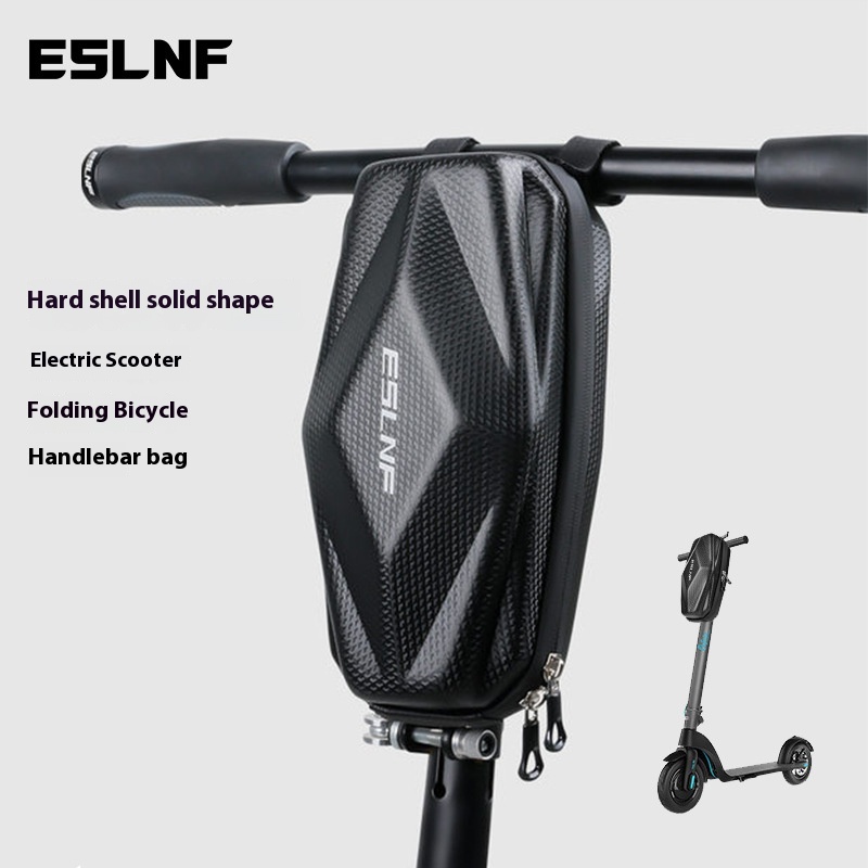 ESLNFElectric Scooter Front Bag Bag Hard Shell EVAWaterproof Folding Bicycle Balance Handlebar Bag