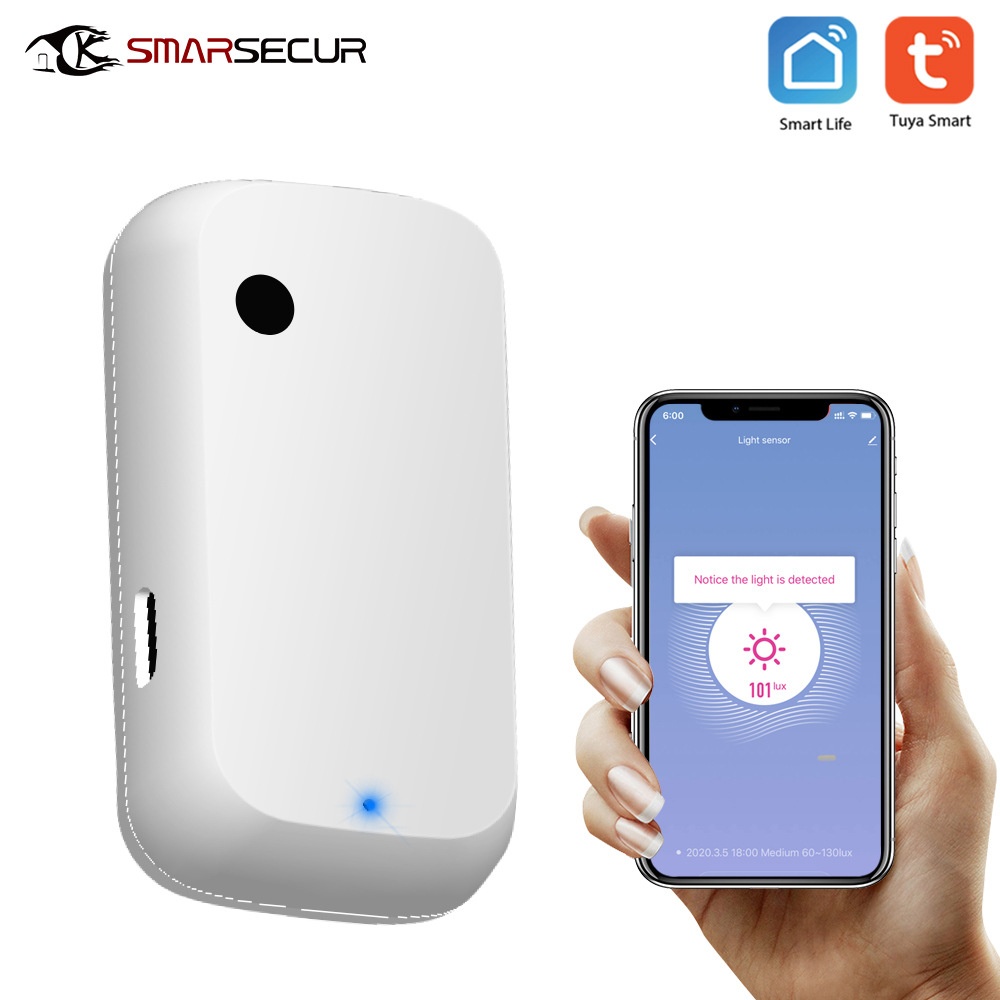 Graffiti Smart Home Wifi Light Sensor Home Linkage Smart Zigbee Brightness Light Detector
