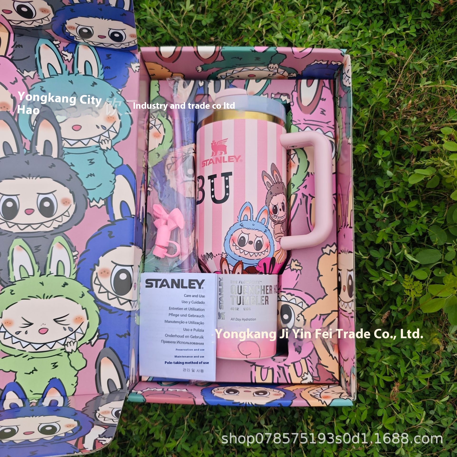 Exclusive, Labubu Rabu 304 Stainless Steel Car Handle Cup