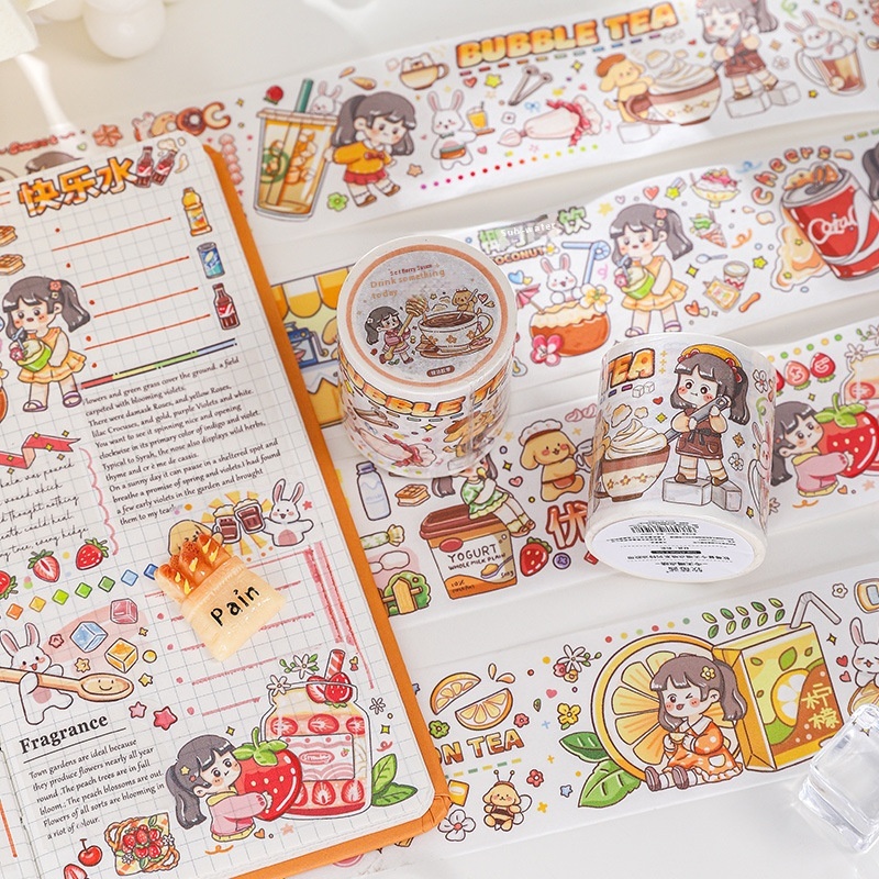 Paper Traces, Special Oil Tape, Soft Berry Jam, What To Drink Today, Series Of Cute Girly Long Loop Materials, Decorative Base