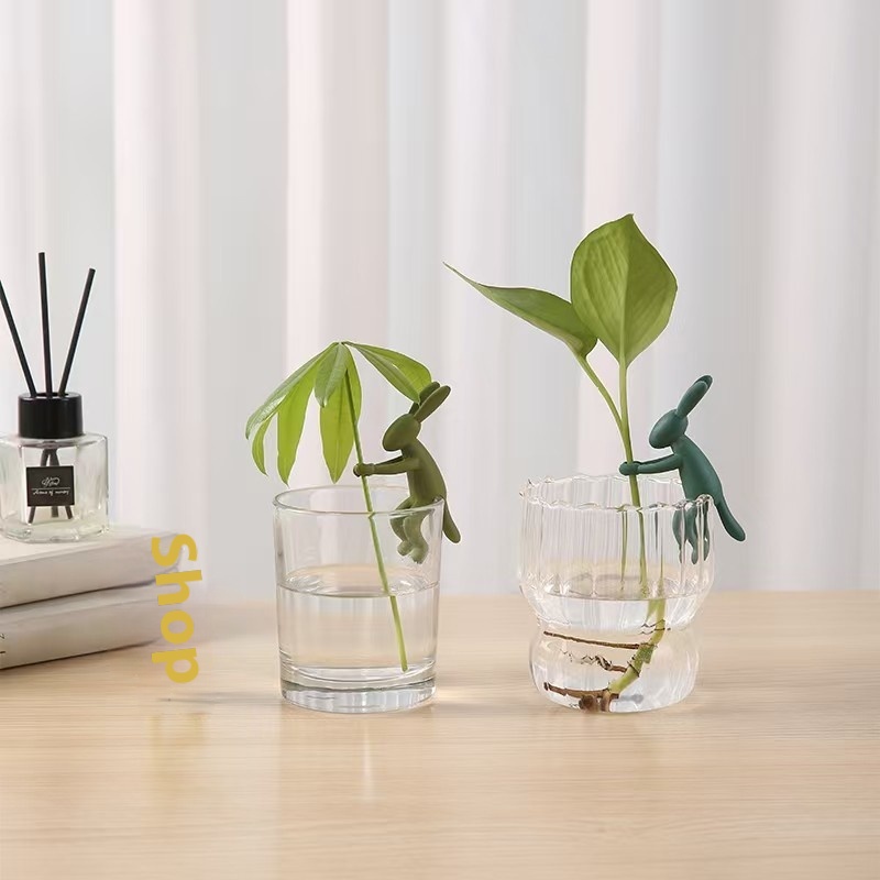 Rabbit Hydroponic Fixing Centralizer Support Frame Fish Tank Potted Gardening Artifact Onion Garlic Holder Flower Centralizer