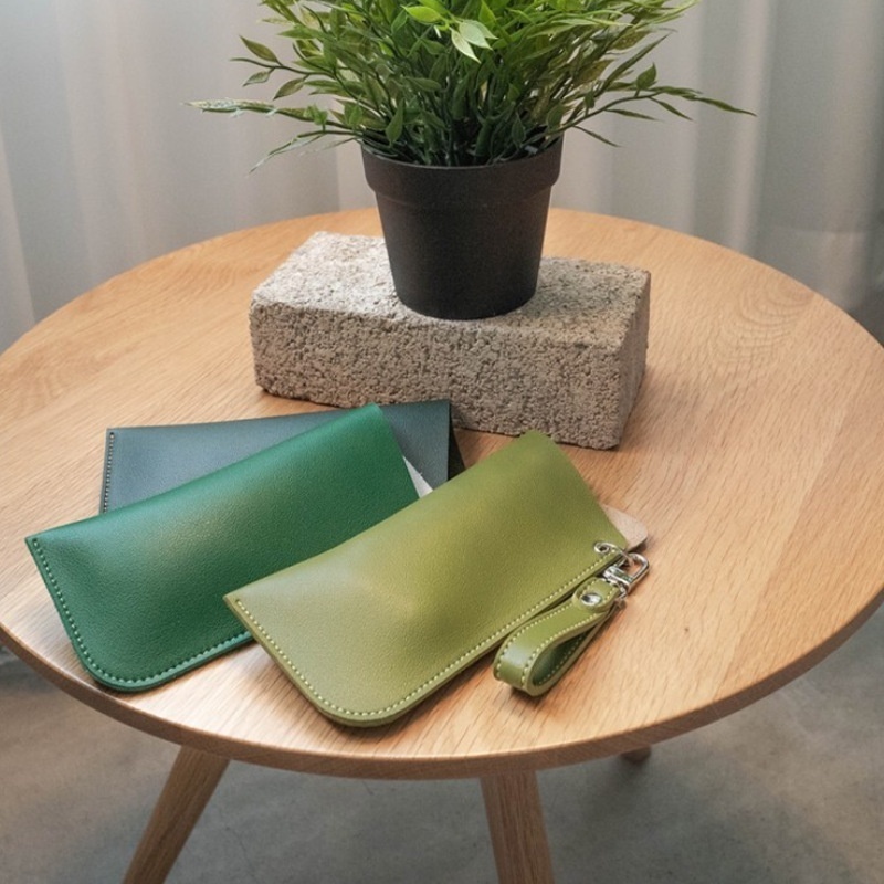 Sunglasses Storage Bag Fashionabley Street Photography Single Item Sunglasses Anti-lost Leather Glasses Case