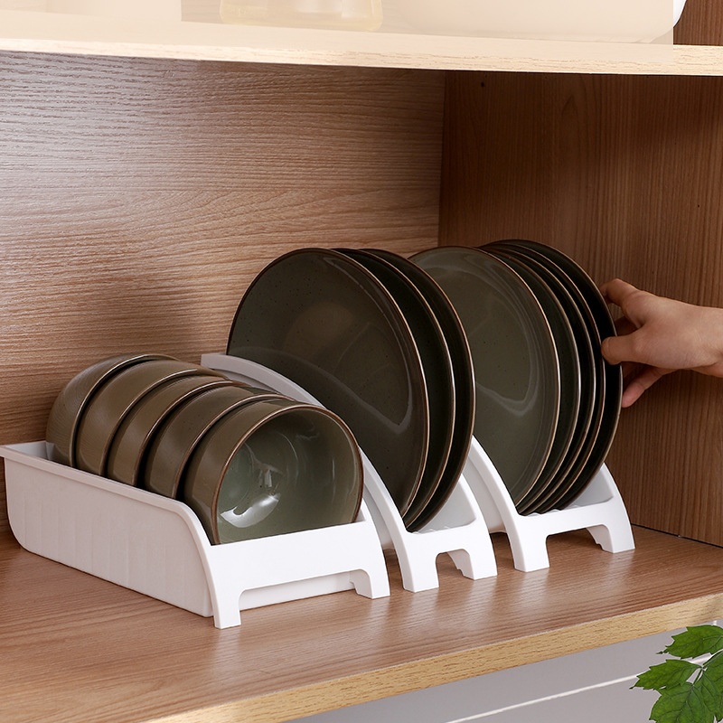 Japanese Style Partition Card Slot Hollow Ventilation Drain Dish Storage Rack Kitchen Cabinet Dish Storage Rack