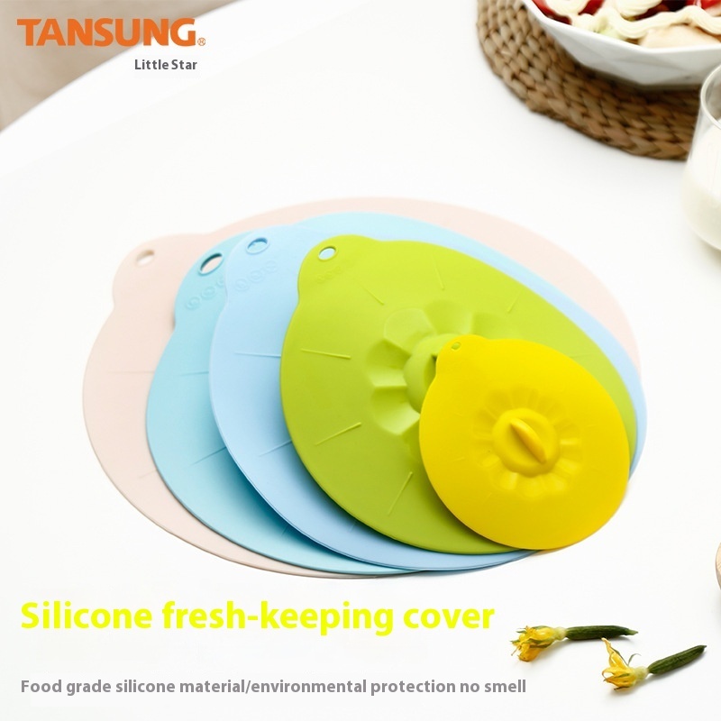 Ready-made Kitchen Household Silicone Fresh-keeping Cover Silicone Microwave Cover Silicone Pot Cover Bowl Cover Five-piece Set