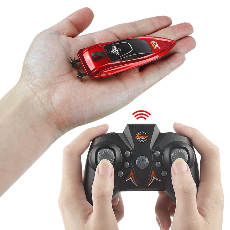 2.4 GMini RCBoat Wireless RCSpeedboat High Speed Racing Boat Automatic Flip Toy Boat10cm Children's Toy
