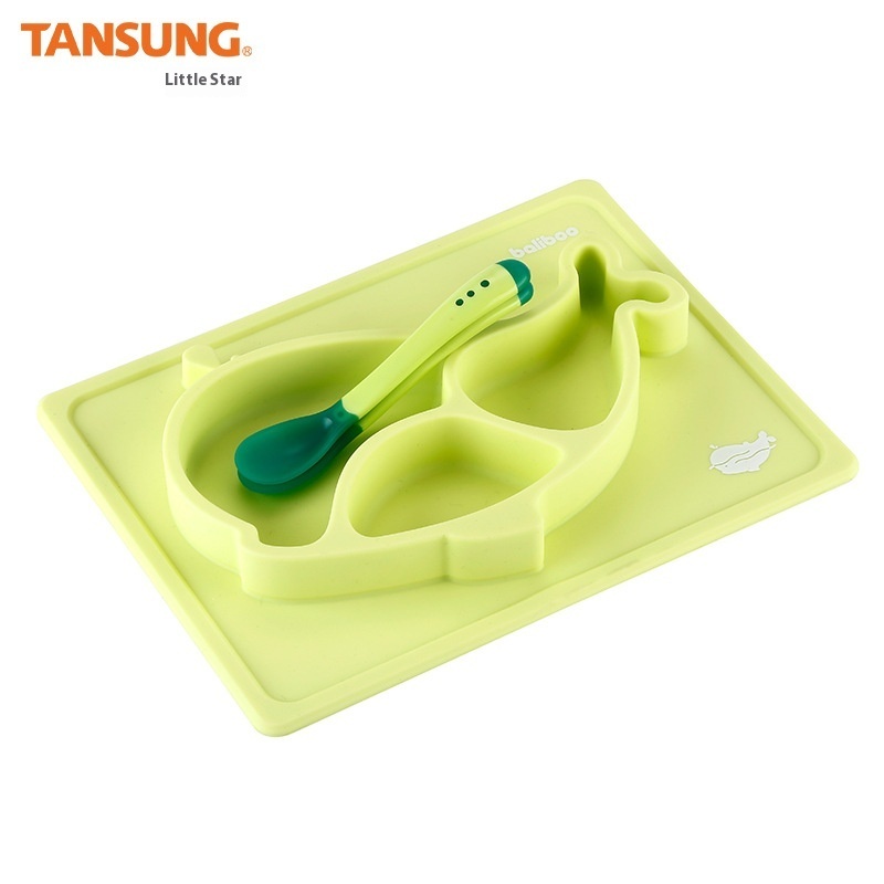 Baby Silicone Lunch Box Dolphin Silicone Lunch Box Cartoon Creative Bento Box Suction Cup Bowl Lunch Box