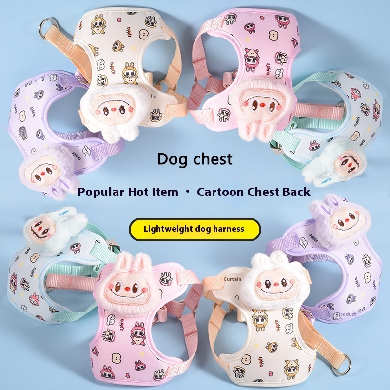 Puppy Dog Traction Rope Vest Dog Walking Rope Chain Small Dog Puppy Teddy Bixiong Chest Strap Pet Supplies