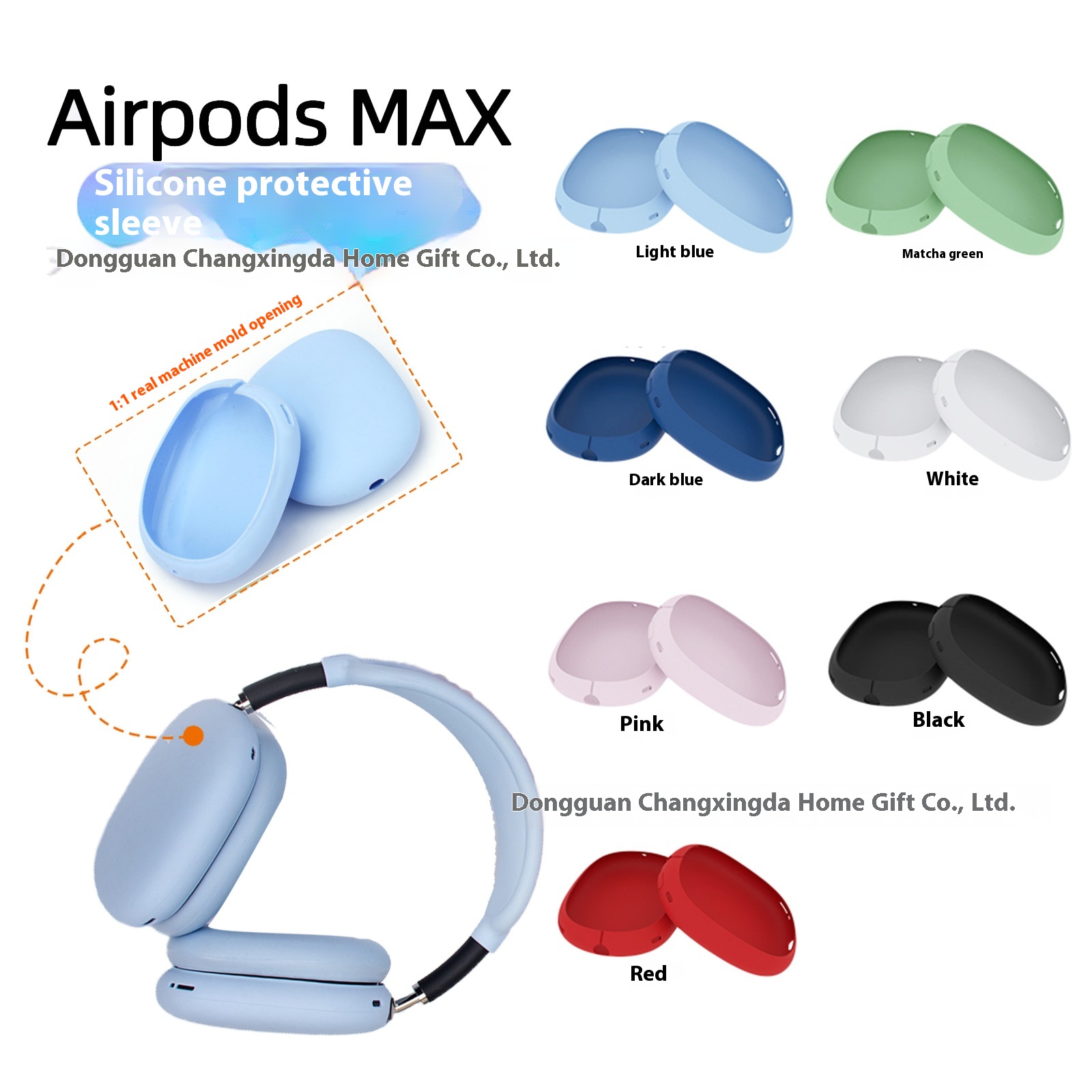 Suitable For Apple Air Pods Max Headphone Protective Cover Air Pods Silicone Earphone Earmuff Shell
