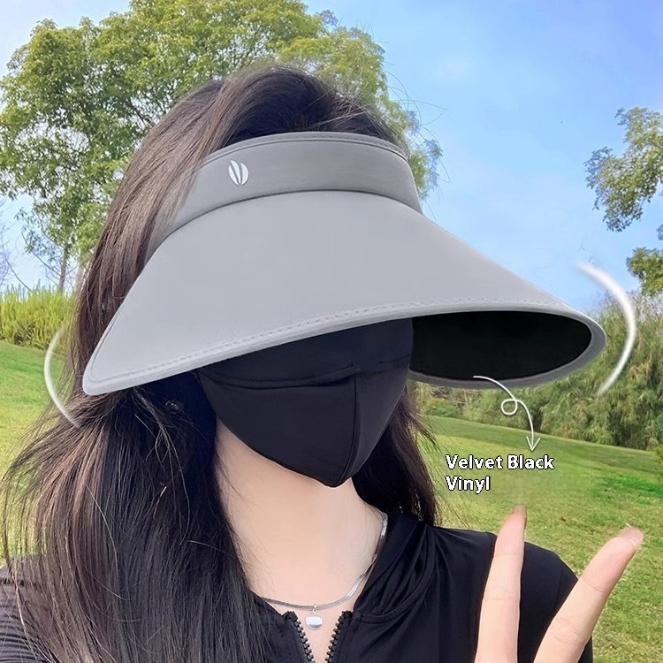 Wrap-around Empty Top With Enlarged Eaves Sun Hat Children's Summer Outdoor UV Protection Sun Hat Foldable Sun Hat