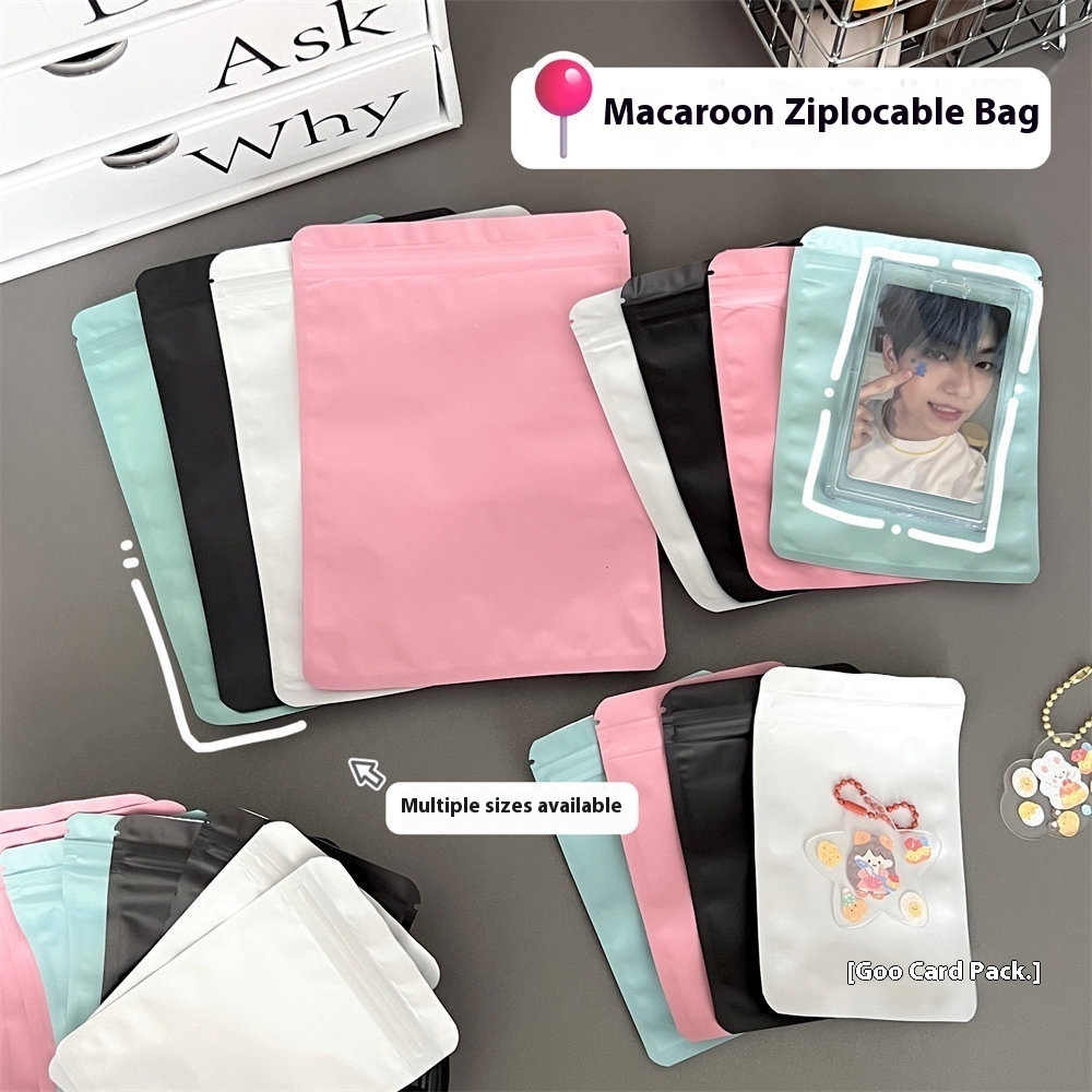 High-value Color Frosted Aluminum Foil Bag Multi-function Rainbow Film Laser Ziplock Bag Large Capacity Sealed Packaging Bag