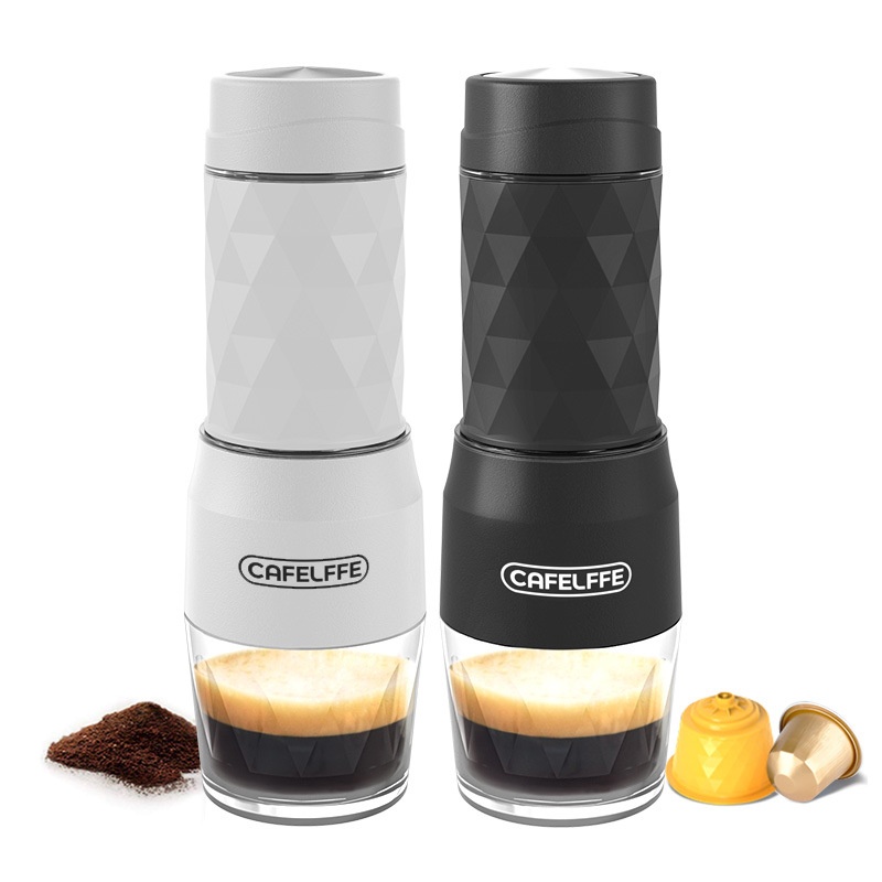 Portable Coffee Machine Three-in-one Italian Capsule Coffee Machine Outdoor Travel Hand-pressed Coffee Pot