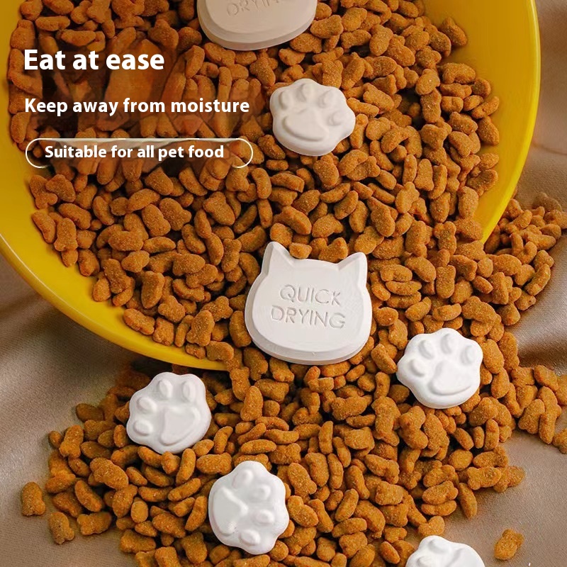 Pet Food Desiccant Cat Food Dog Food Storage Bucket Food Sealed Vacuum Bucket Diatomaceous Earth Dehumidification Moisture-proof Drying Strip