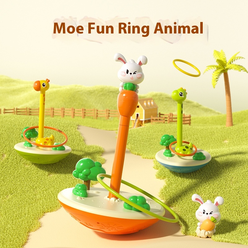 Children's Throwing Rings Tumbler Swing Animal Rings Outdoor Baby Early Education Educational Parent-child Interactive Toys