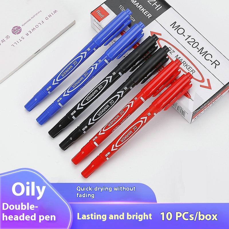 Small Double-headed Hook Line Marker Pen120 Art Markers Oil-based Water-based Color Marker Pen Gel Pen Set