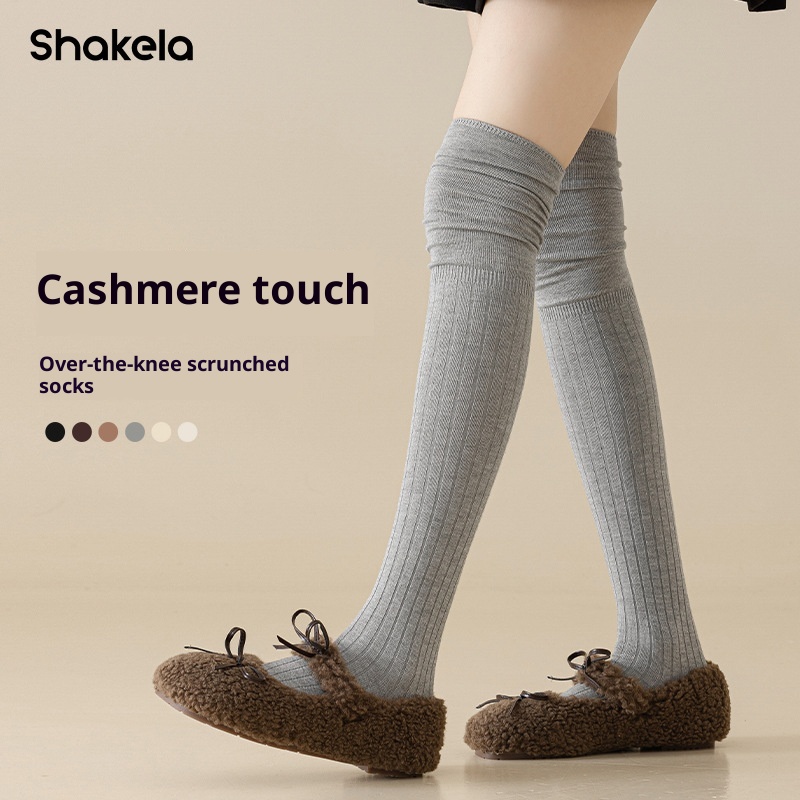 Thigh Pile Socks Autumn And Winter Fashion Beautiful Legs Cashmere Socks Extended Knee Socks Warm Jk Korean Boots Socks Tide