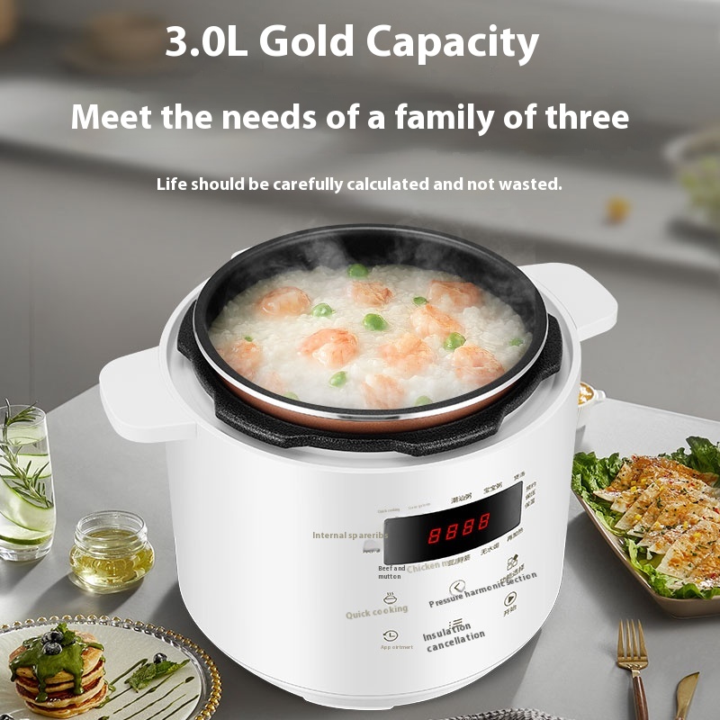陶瓷内胆电压力锅家用3升无涂层智能预约电饭锅小型电高压锅