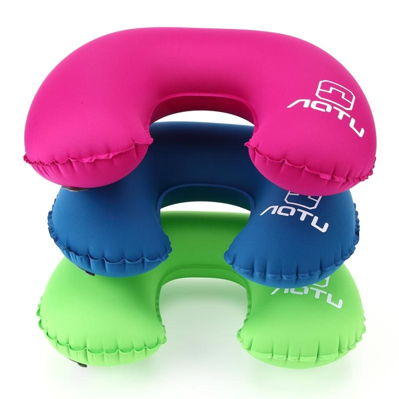 U-shaped Inflatable Pillow Airplane Travel Pillow
