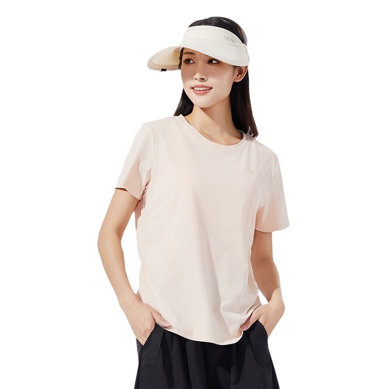 Outdoor Crew Neck Quick Dry Short Sleeve T-shirt Women's Stretch Sports Short Sleeve T-shirt