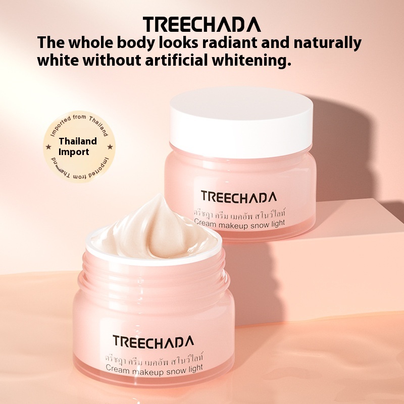 General Trade Thailand TREECHADA Lazy Man Plain Cream Brightening Students Naked Makeup Concealer TR Plain Cream Moisturizing