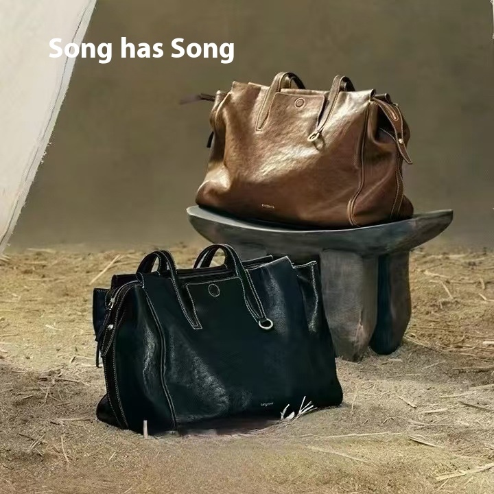 Songmont Mountain Loose Tracing Series Travel Small Satchel Gender-free Vegetable Tanned Leather Portable Crossbody Bag
