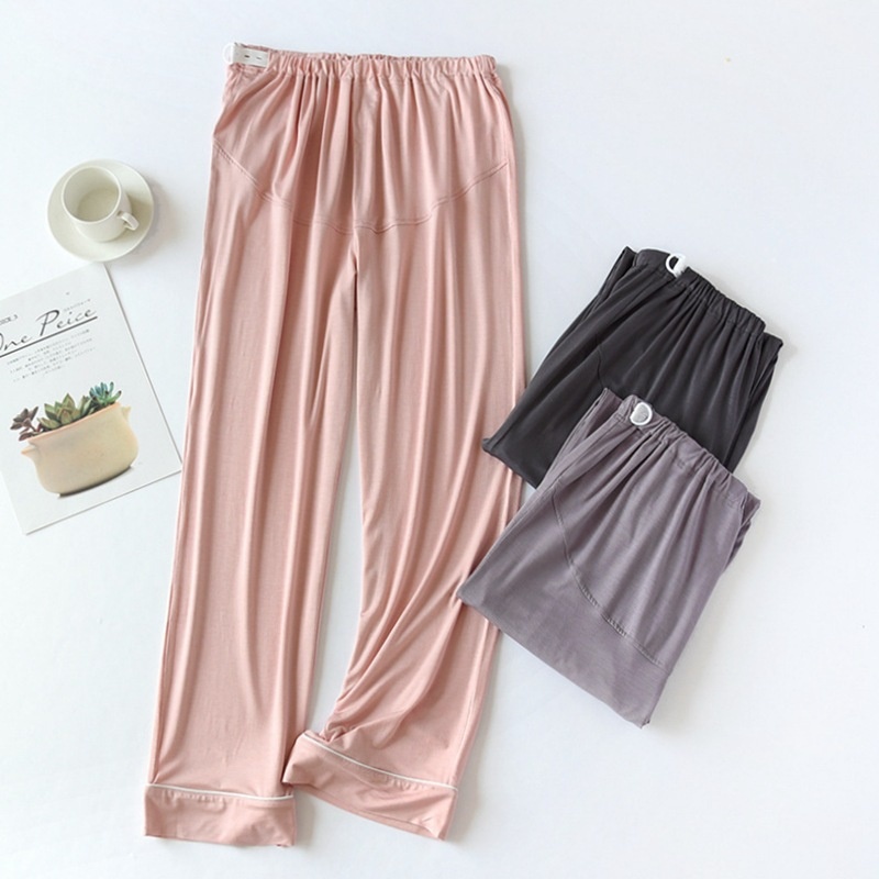Modal Maternity Pants, Spring And Autumn Maternity Home Pajamas, Can Be Worn Outside, Summer Large Size, Adjustable Confinement Belly Support Pants