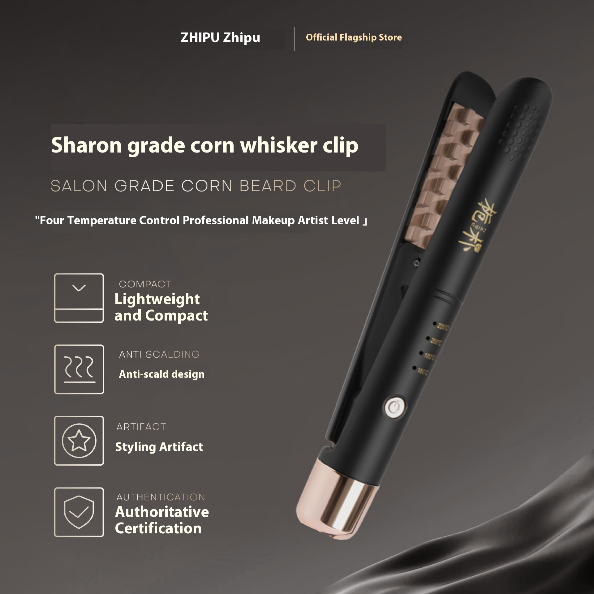 Zhipu Corn Ironing Splint Hair Fluffy High Cranial Top Pad Hair Root Is Not Easy To Collapse Lasting Styling-corn Whisker Clip