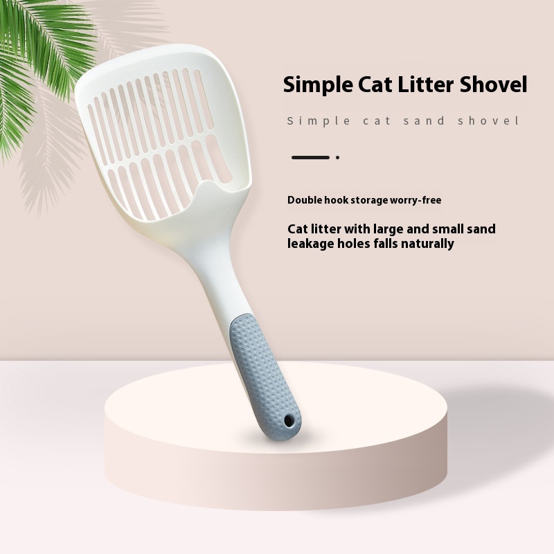 Yiwu Hollow Large Pikewei Long Handle Cat Litter Scoop Physical Store Plastic Cat Feces Cat Scoop Simple Cat Litter Scoop
