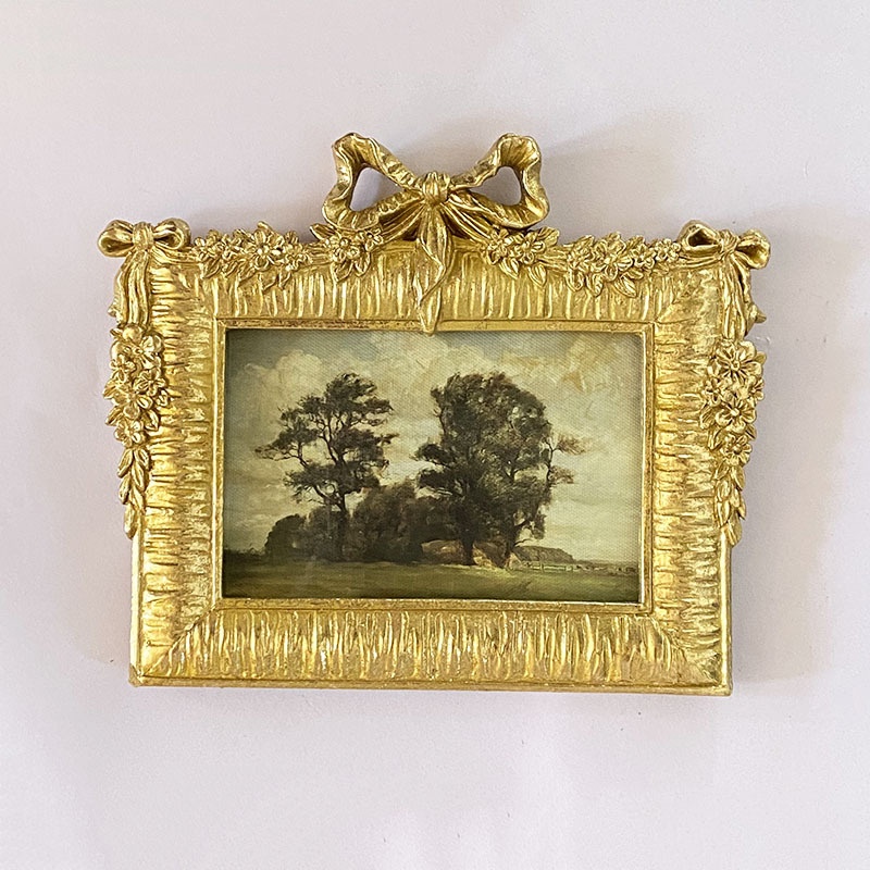 European Resin Photo Frame Table6 Inch Old Rectangular Resin Picture Frame Creative Picture Frame Home Background Wall Decoration