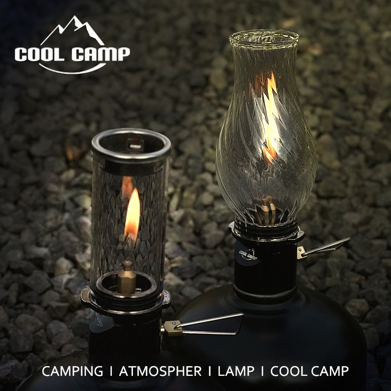 COOLCAMP Outdoor Camping Light Camp Atmosphere Light Gas Tent Light Gas Lighting Retro Horse Lantern Candle Light