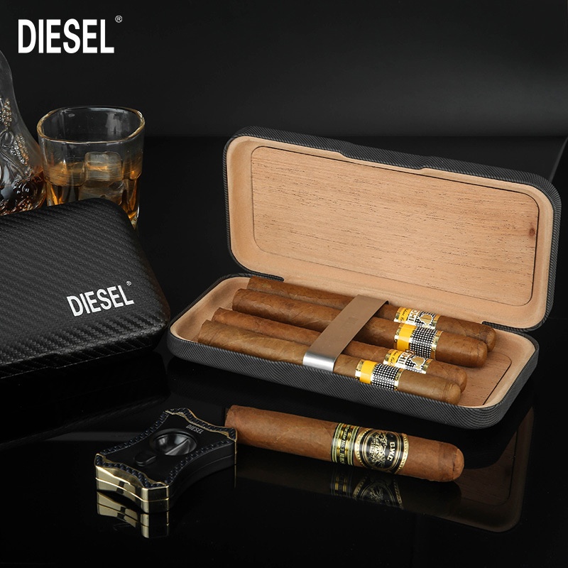 Cigar Box Portable Cigar Humidor Portable Outdoor Travel Portable5 Pack