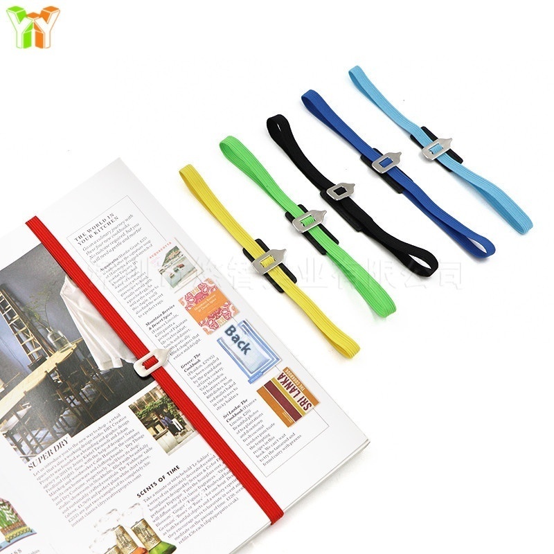 Elastic Band Metal Pointer Bookmark Multi-color Bookmark Same Elastic Marker Pointer Bookmark