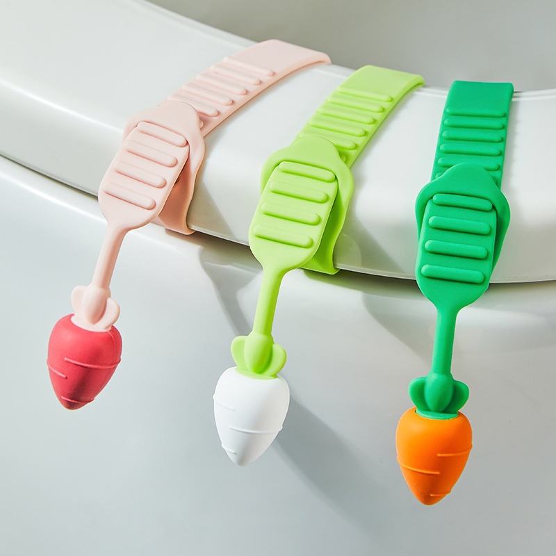 Radish Silicone Toilet Lid Lifter Toilet Lid Lifter Adjustable Silicone Toilet Fixed Lifter