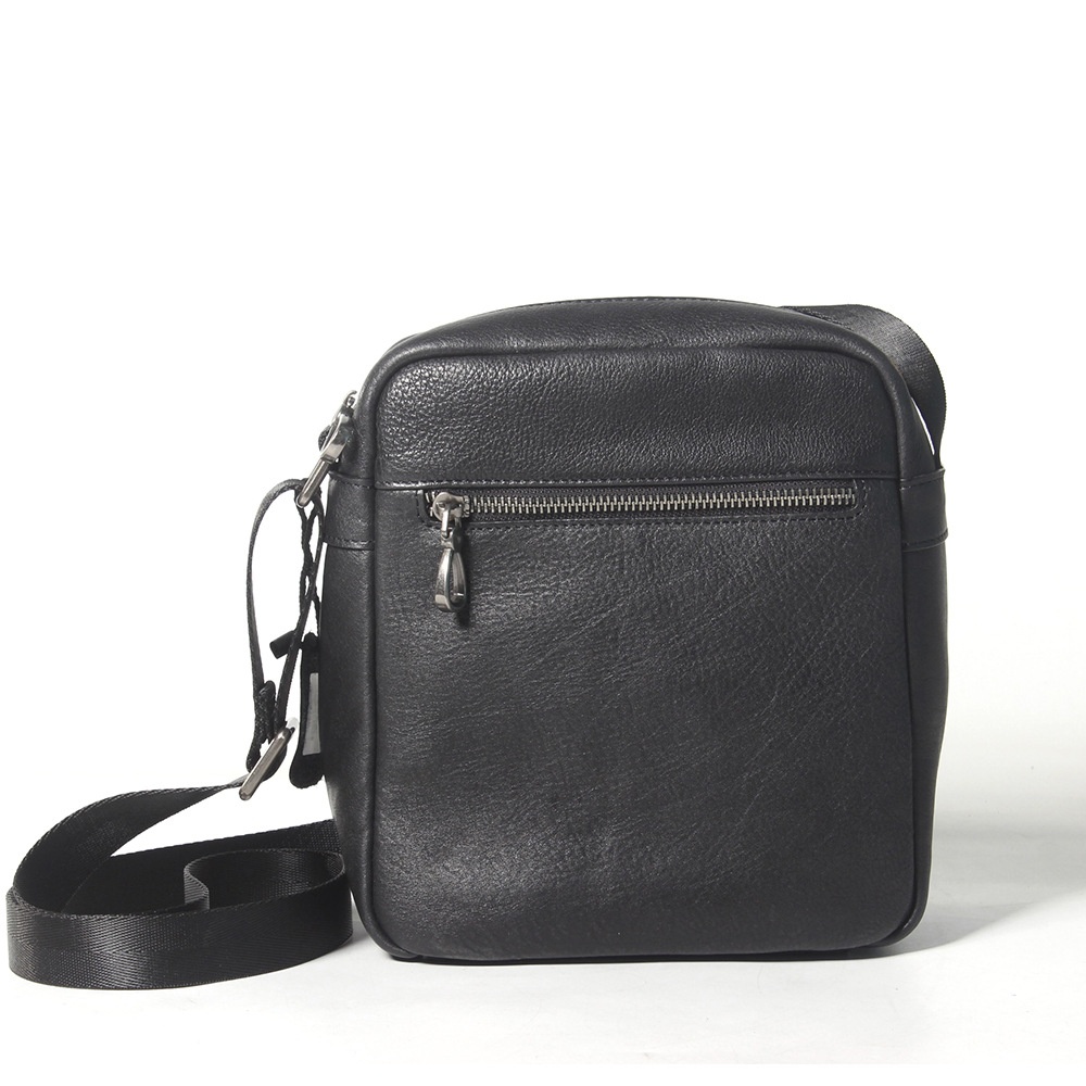 Top Layer Cowhide Men's Genuine Leather Shoulder Bag Black Brown Tree Paste Leather Casual Messenger Bagy Men's Bag