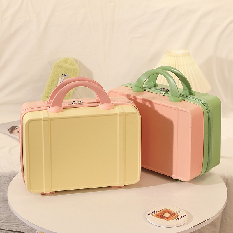 Vintage14-Inch Mini Luggage-16-Inch Travel Case,Hand Luggage,Cosmetic Box,Gift Box With Lock