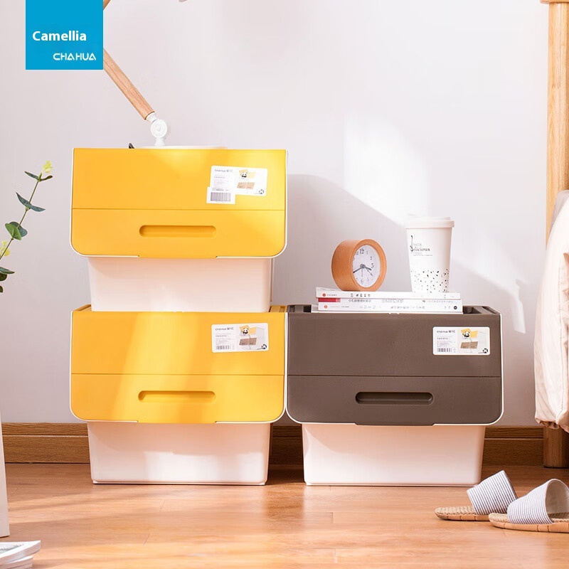Camellia Children's Storage Box Living Room Front Flip Oblique Opening Storage Box Seasonal Toys Snacks Clothes Free Shipping