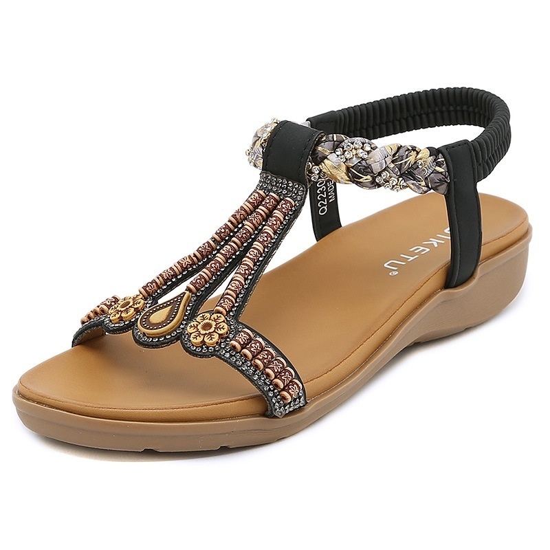 2230-3 Summer Versatile Fashion Women's Sandals Elastic Band Lightweight And Comfortable Sandals