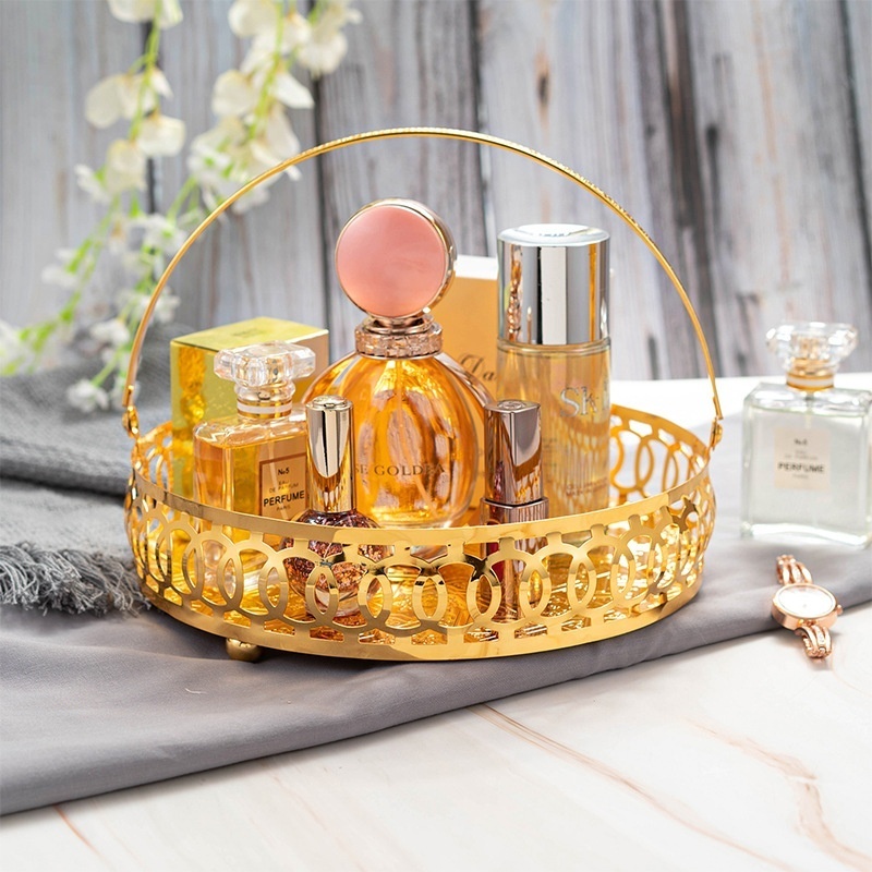 European Creative Desktop Ornaments Home Retro Living Room Coffee Table Red Wine Fruit Plate Porch Decoration Tray