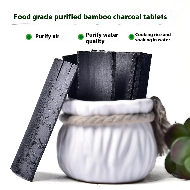High-quality Food-grade Water Purification For Making Tea And Cooking Rice With Bamboo Charcoal Flake Charcoal For Water Purification And Rice Edible Bamboo Charcoal Flake Charcoal